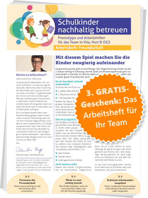 Schulkinder nachhaltig betreuen